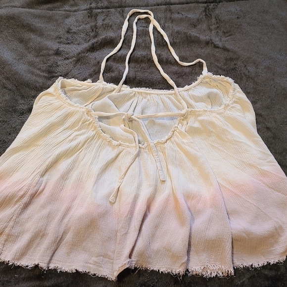 Ecote‎ Boho style ombre pink/white tank size M - Picture 5 of 6